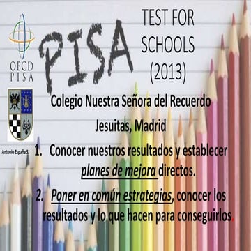 INEE Curso UIMP 2016 - Evaluación educativa: Antonio España Sánchez