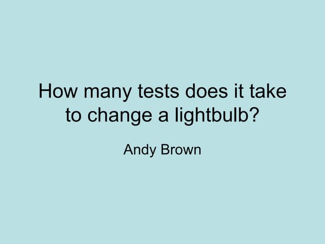 Test Presentation