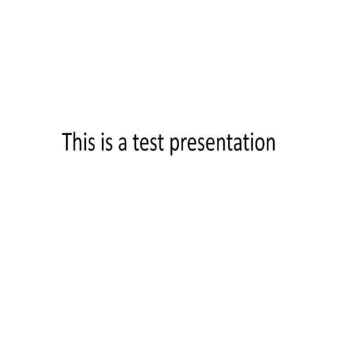 Test | PPTX