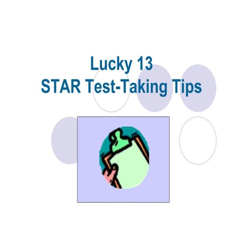 Test Taking Tips