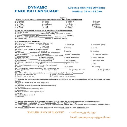 B2 fci-test 1 | DOC