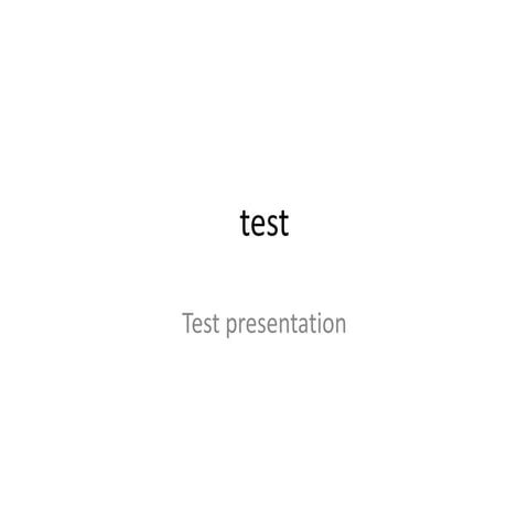 Test presentation | PPTX