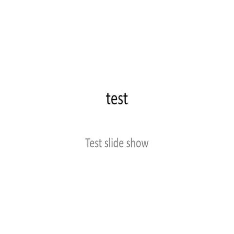 Test presentation | PPTX