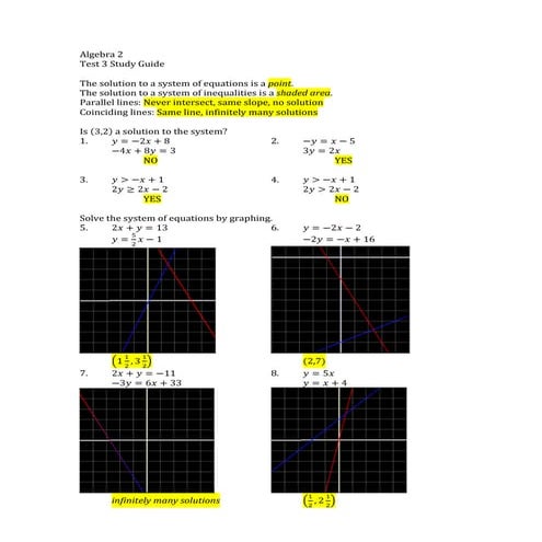 A1 Test 3 study guide with answers