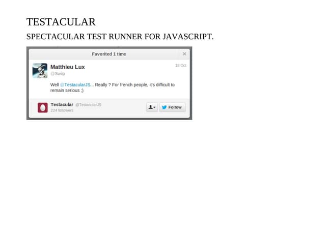 Testacular
