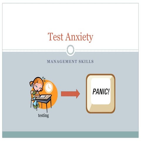 Test anxiety management skills