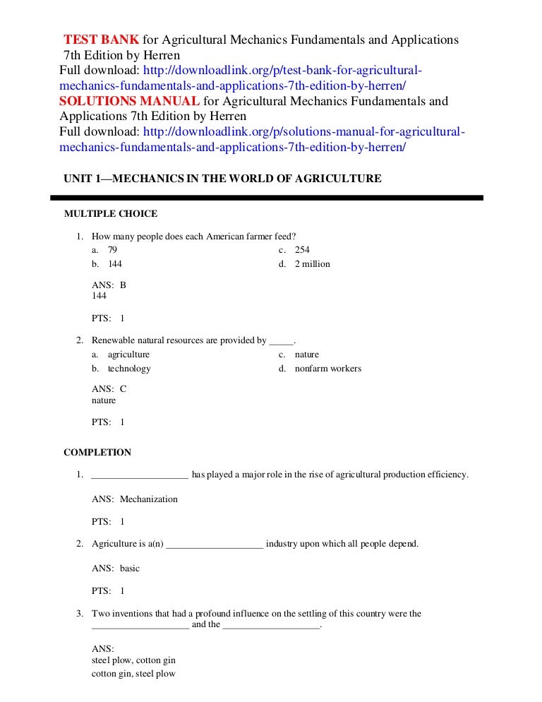 Agricultural Mechanics Fundamentals And Applications 4th Edition Answers 44+ Pages Explanation [1.2mb] - Updated 