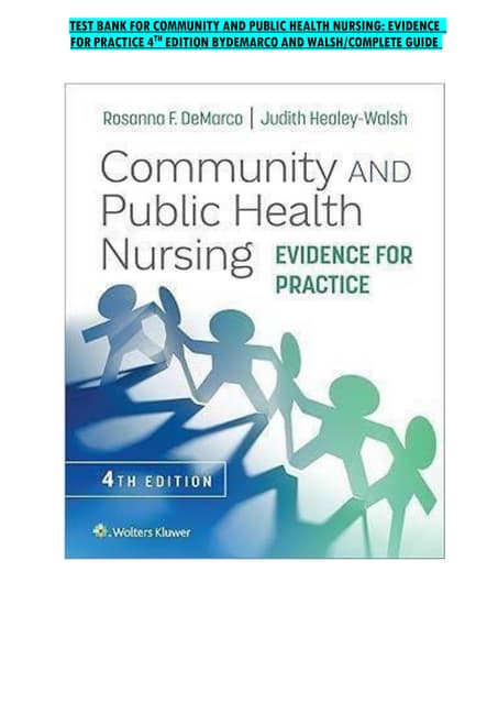 test bank for community and public health nursing evidence for pdf test bank for community and public health nursing evidence for pdf
