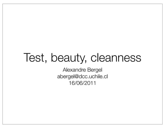 Test beautycleanness