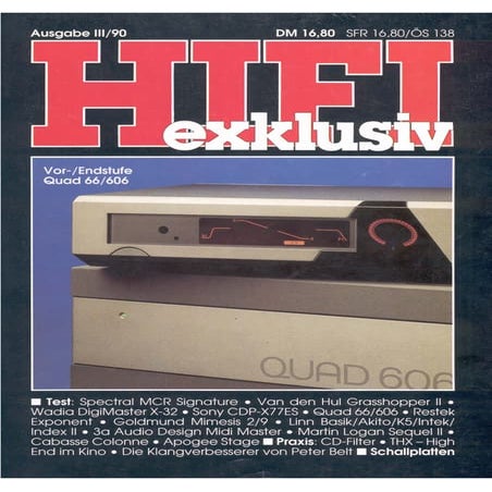 Testbericht RESTEK EXPONENT in Hifi exklusiv 03 1990 | PDF