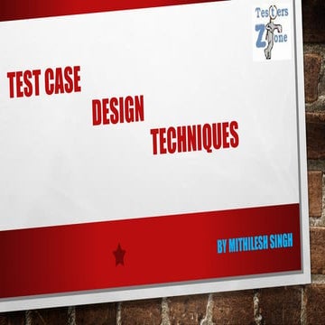 Test_Case_Design_Techniques | PPT
