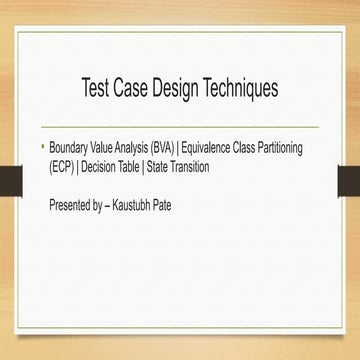 Test Case Design Techniques Presentation.pptx