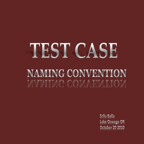 Test Case Naming 02