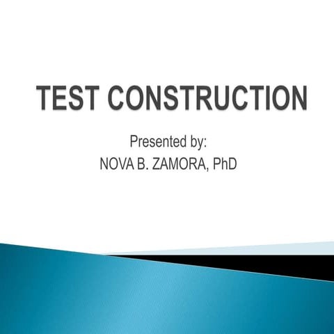 Test construction