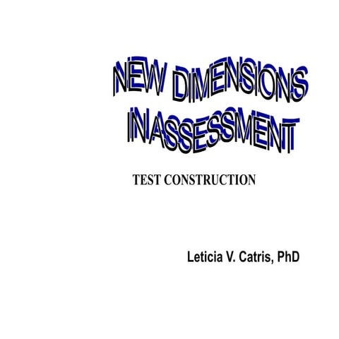Test Construction and Teacher-made Test.ppt