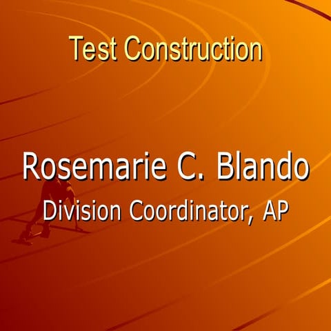 Test_construction for teachers.......ppt