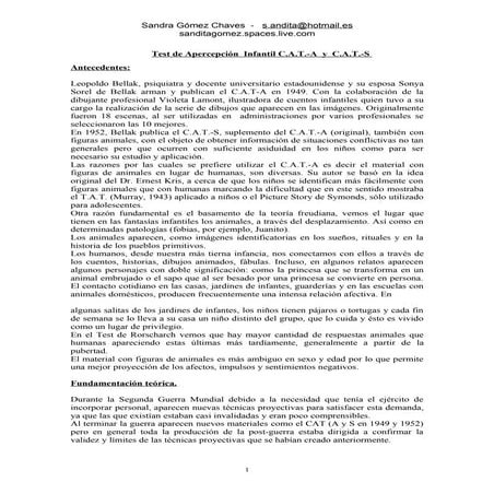 Test de apercepcion infantil cat