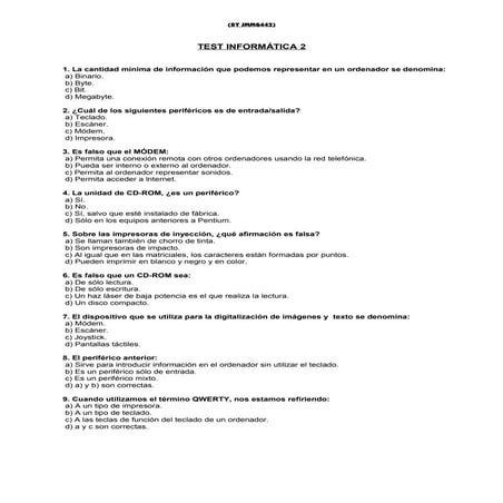 Test de informatica basica