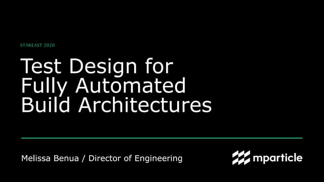 Test Design for Continuous Integration and Delivery (2020)