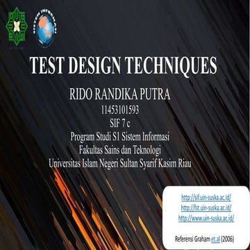 Test design techniques