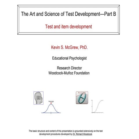 Applied Psych Test Design: Part B - Test and Item Development