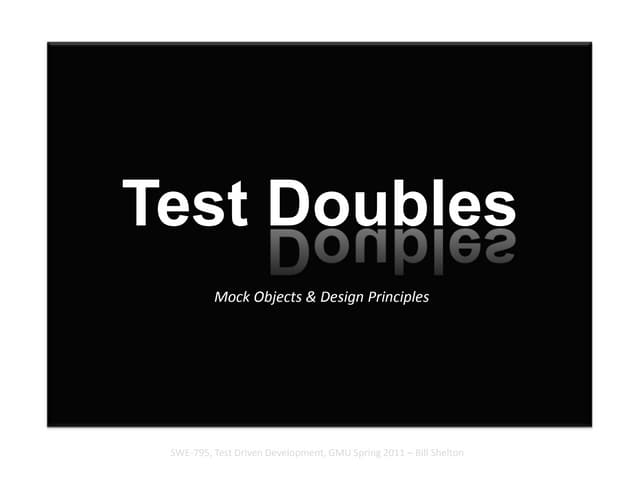 Test Doubles | PPT