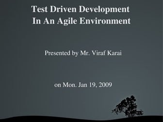 Agile Test Driven Development