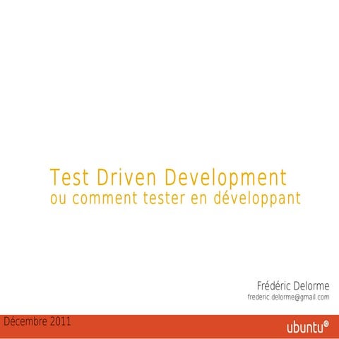 Test driven development v0.2 20121221