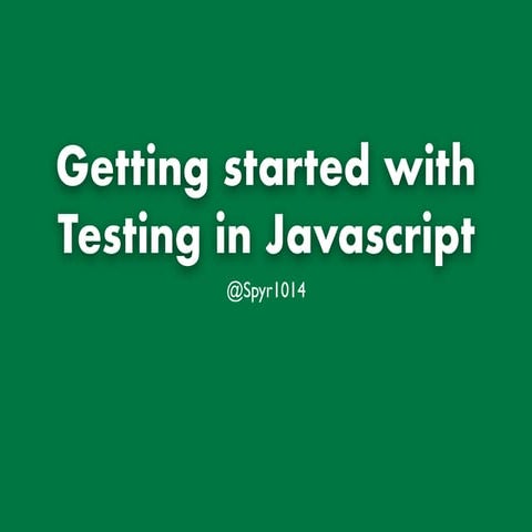 Test driven programming beginner quick start