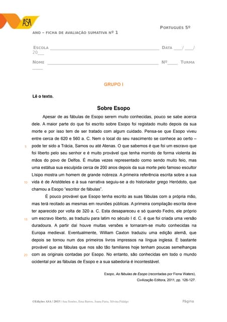Ficha De Avaliao Trimestral De Portugus 3 Ano 2 De Web ViewMATRIZ DAS
