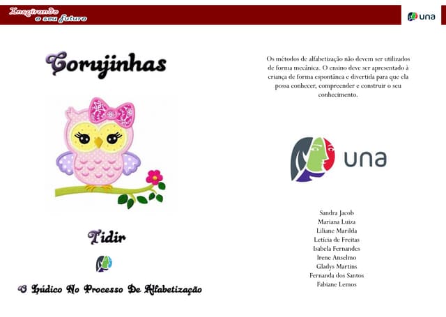 CARTILHA : ALFABETIZAÇÃO