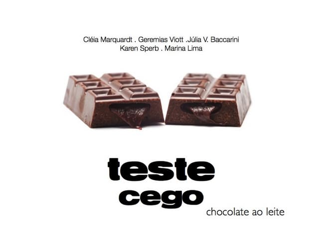 Teste Cego chocolate ao leite