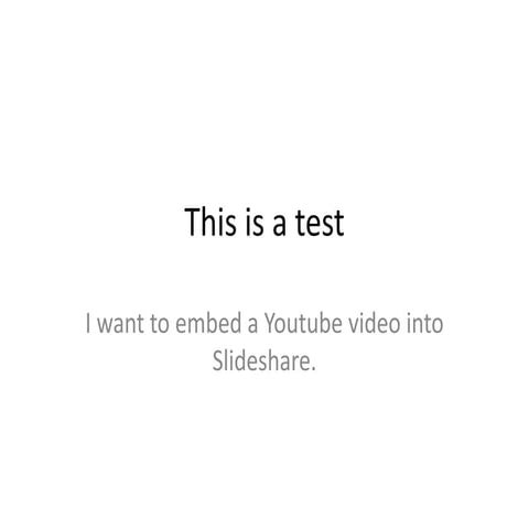 Test embedded video | PPTX