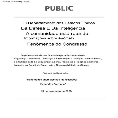 TESTEMUNHO ESCRITO - MICHEL SHELLENBERGER (Versão em português)