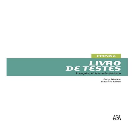Testes 6º ano etapas