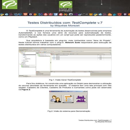Testes Distribuídos com TestComplete v7