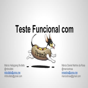 Testes funcionais com frank