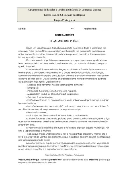 Teste sumativo 1