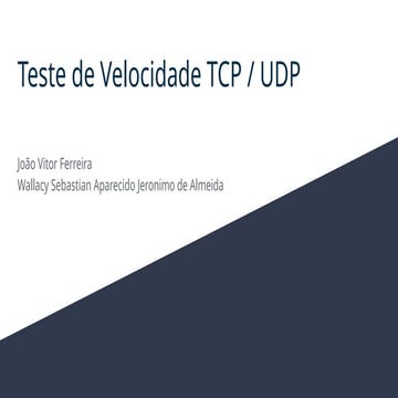 Comprehensive TCP and UDP Network Speed Testing Using Python Sockets | PPTX
