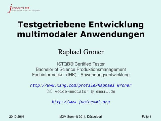 Testgetriebene Entwicklung multimod...