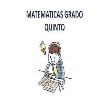 TEST MATEMÁTICAS GRADO QUINTO