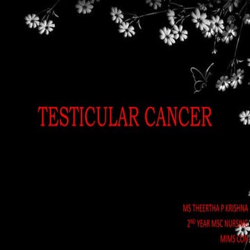 Testicular cancer