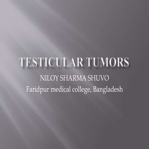 Testicular Tumours