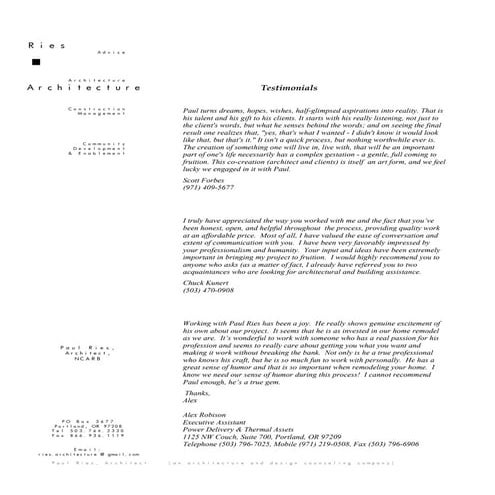 Testimonials | PDF