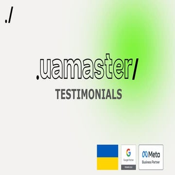 UAMASTER Testimonials - client's reviews