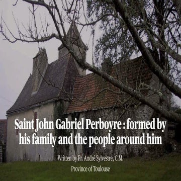 St. John Gabriel Perboyre: Formative Years