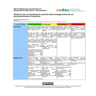 Rúbrica del testimonio escrito de u...
