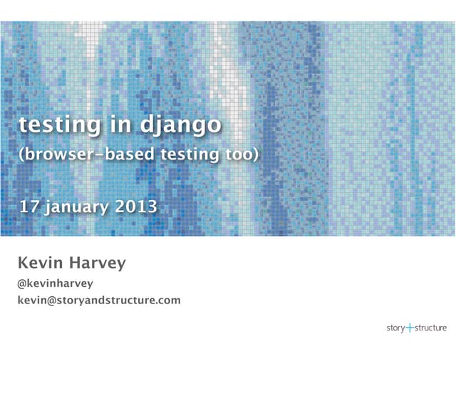 Testing in Django
