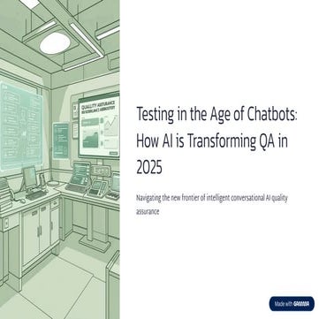 Testing in the Age of Chatbots: How AI is Transforming QA in 2025 | PDF