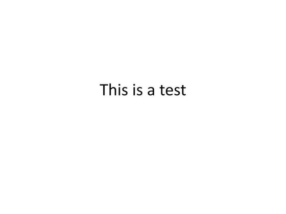 Test: Slideshare | PPTX